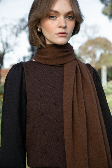 Cloud Scarf - Chestnut