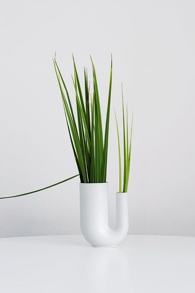 Tuba Vase Small - White