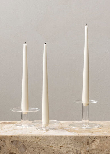 Abacus Candle Holder 2.5cm - Clear