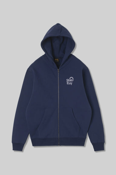 Ray-Bow Zip Hood - Navy