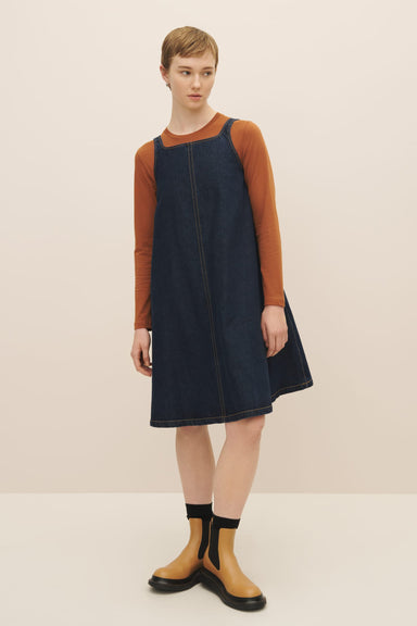 Swing Dress - Indigo Denim