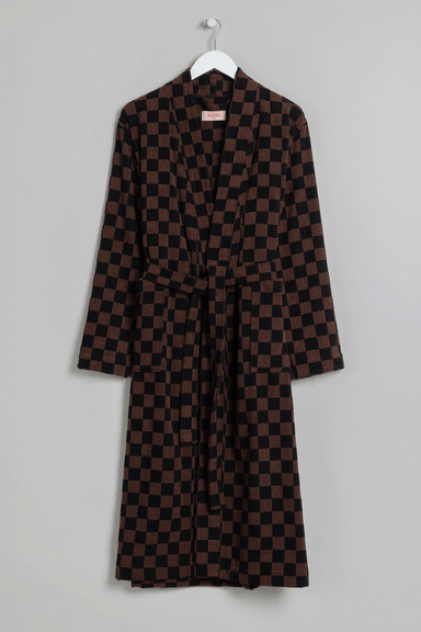 Bath Robe - Tabac / Noir